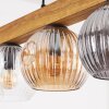 Ripoll lampa wisząca, kula świetlna, lampa wisząca kolory naturalne, czarny, 5-punktowe