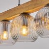 Ripoll lampa wisząca, kula świetlna, lampa wisząca kolory naturalne, czarny, 5-punktowe