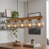 Ripoll lampa wisząca, kula świetlna, lampa wisząca kolory naturalne, czarny, 5-punktowe