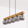 Ripoll lampa wisząca, kula świetlna, lampa wisząca kolory naturalne, czarny, 5-punktowe