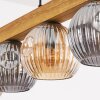 Ripoll lampa wisząca, kula świetlna, lampa wisząca kolory naturalne, czarny, 5-punktowe