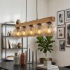 Ripoll lampa wisząca, kula świetlna, lampa wisząca kolory naturalne, czarny, 5-punktowe