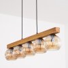 Ripoll lampa wisząca, kula świetlna, lampa wisząca kolory naturalne, czarny, 5-punktowe