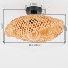 Bauro lampa sufitowa czarny, 1-punktowy