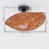 Bauro lampa sufitowa czarny, 1-punktowy