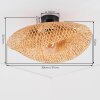 Bauro lampa sufitowa czarny, 1-punktowy