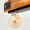 Yuma lampa sufitowa kolory naturalne, czarny, 4-punktowe