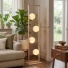 Zanin lampa stojąca LED piaskowy, 4-punktowe