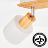 Olaris lampa sufitowa, spot sufitowy chrom, szary, kolory naturalne, 4-punktowe