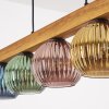 Koyoto lampa wisząca, kula świetlna, lampa wisząca kolory naturalne, czarny, 5-punktowe