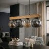 Ripoll lampa wisząca, kula świetlna, lampa wisząca kolory naturalne, czarny, 4-punktowe