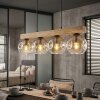 Ripoll lampa wisząca, kula świetlna, lampa wisząca kolory naturalne, czarny, 4-punktowe