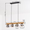 Ripoll lampa wisząca, kula świetlna, lampa wisząca kolory naturalne, czarny, 4-punktowe