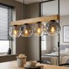 Ripoll lampa wisząca, kula świetlna, lampa wisząca kolory naturalne, czarny, 4-punktowe