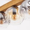 Ripoll lampa wisząca, kula świetlna, lampa wisząca kolory naturalne, czarny, 4-punktowe