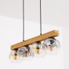 Ripoll lampa wisząca, kula świetlna, lampa wisząca kolory naturalne, czarny, 4-punktowe