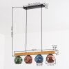 Ripoll lampa wisząca, kula świetlna, lampa wisząca kolory naturalne, czarny, 4-punktowe