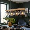 Koyoto lampa wisząca, kula świetlna, lampa wisząca kolory naturalne, czarny, 4-punktowe