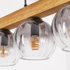 Koyoto lampa wisząca, kula świetlna, lampa wisząca kolory naturalne, czarny, 4-punktowe