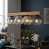 Koyoto lampa wisząca, kula świetlna, lampa wisząca kolory naturalne, czarny, 4-punktowe