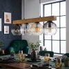Koyoto lampa wisząca, kula świetlna, lampa wisząca kolory naturalne, czarny, 4-punktowe