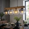 Koyoto lampa wisząca, kula świetlna, lampa wisząca kolory naturalne, czarny, 4-punktowe