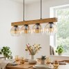 Koyoto lampa wisząca, kula świetlna, lampa wisząca kolory naturalne, czarny, 4-punktowe