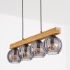 Koyoto lampa wisząca, kula świetlna, lampa wisząca kolory naturalne, czarny, 4-punktowe