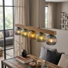 Koyoto lampa wisząca, kula świetlna, lampa wisząca kolory naturalne, czarny, 5-punktowe
