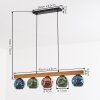 Ripoll lampa wisząca, kula świetlna, lampa wisząca kolory naturalne, czarny, 5-punktowe