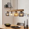 Ripoll lampa wisząca, kula świetlna, lampa wisząca kolory naturalne, czarny, 4-punktowe
