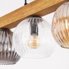 Ripoll lampa wisząca, kula świetlna, lampa wisząca kolory naturalne, czarny, 4-punktowe