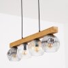 Ripoll lampa wisząca, kula świetlna, lampa wisząca kolory naturalne, czarny, 4-punktowe