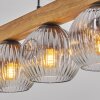 Ripoll lampa wisząca, kula świetlna, lampa wisząca kolory naturalne, czarny, 5-punktowe