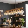 Ripoll lampa wisząca, kula świetlna, lampa wisząca kolory naturalne, czarny, 5-punktowe