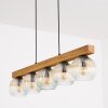 Ripoll lampa wisząca, kula świetlna, lampa wisząca kolory naturalne, czarny, 5-punktowe