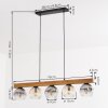 Ripoll lampa wisząca, kula świetlna, lampa wisząca kolory naturalne, czarny, 5-punktowe