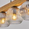 Ripoll lampa wisząca, kula świetlna, lampa wisząca kolory naturalne, czarny, 5-punktowe