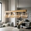Koyoto lampa wisząca, kula świetlna, lampa wisząca kolory naturalne, czarny, 4-punktowe