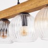 Koyoto lampa wisząca, kula świetlna, lampa wisząca kolory naturalne, czarny, 4-punktowe