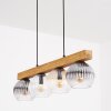 Koyoto lampa wisząca, kula świetlna, lampa wisząca kolory naturalne, czarny, 4-punktowe