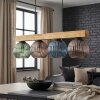 Koyoto lampa wisząca, kula świetlna, lampa wisząca kolory naturalne, czarny, 4-punktowe