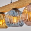 Koyoto lampa wisząca, kula świetlna, lampa wisząca kolory naturalne, czarny, 4-punktowe