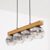 Ripoll lampa wisząca, kula świetlna, lampa wisząca kolory naturalne, czarny, 4-punktowe