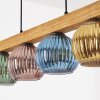 Koyoto lampa wisząca, kula świetlna, lampa wisząca kolory naturalne, czarny, 4-punktowe