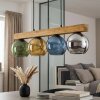 Koyoto lampa wisząca, kula świetlna, lampa wisząca kolory naturalne, czarny, 4-punktowe