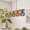 Ripoll lampa wisząca, kula świetlna, lampa wisząca kolory naturalne, czarny, 5-punktowe