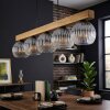 Ripoll lampa wisząca, kula świetlna, lampa wisząca kolory naturalne, czarny, 5-punktowe