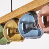 Koyoto lampa wisząca, kula świetlna, lampa wisząca kolory naturalne, czarny, 4-punktowe
