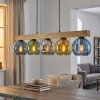 Koyoto lampa wisząca, kula świetlna, lampa wisząca kolory naturalne, czarny, 5-punktowe